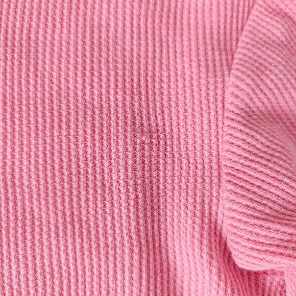 Girls' Long Sleeve Henley Waffle Top - Cat & Jack™ Pink M GUC - Picture 5 of 5